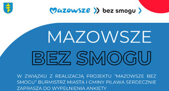 Ankieta dotycząca projektu "Mazowsze bez smogu"