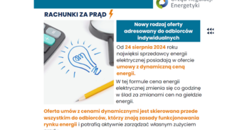 Broszura informacyjna Urzędu Regulacji Energetyki - Rachunki za prąd