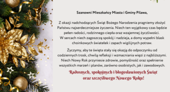 Życzenia z okazji Świąt Bożego Narodzenia