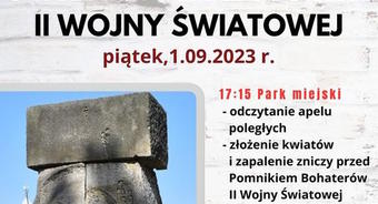 Obchody 84. rocznicy wybuchu II wojny światowej
