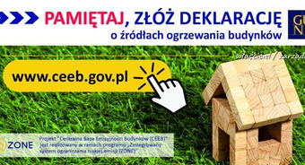 Pamiętaj o złożeniu deklaracji do Centralnej Ewidencji Emisyjności Budynków. Masz czas tylko do 30 czerwca 2022r.