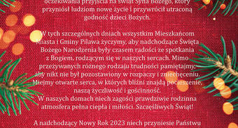 Życzenia z okazji Świąt Bożego Narodzenia